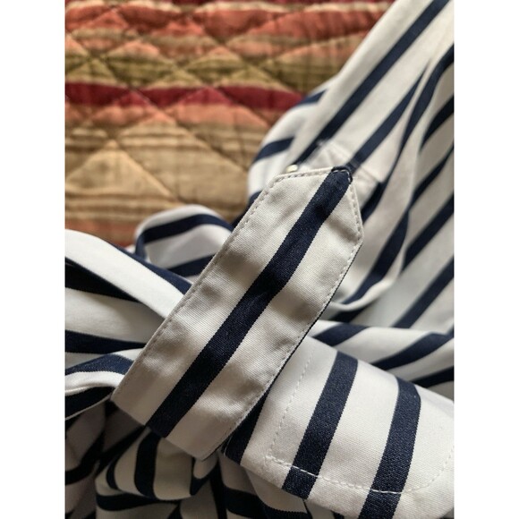 Lauren Ralph Lauren Long Roll-Tab Sleeve Button Front Cotton Shirt. Sz XL - Picture 5 of 10